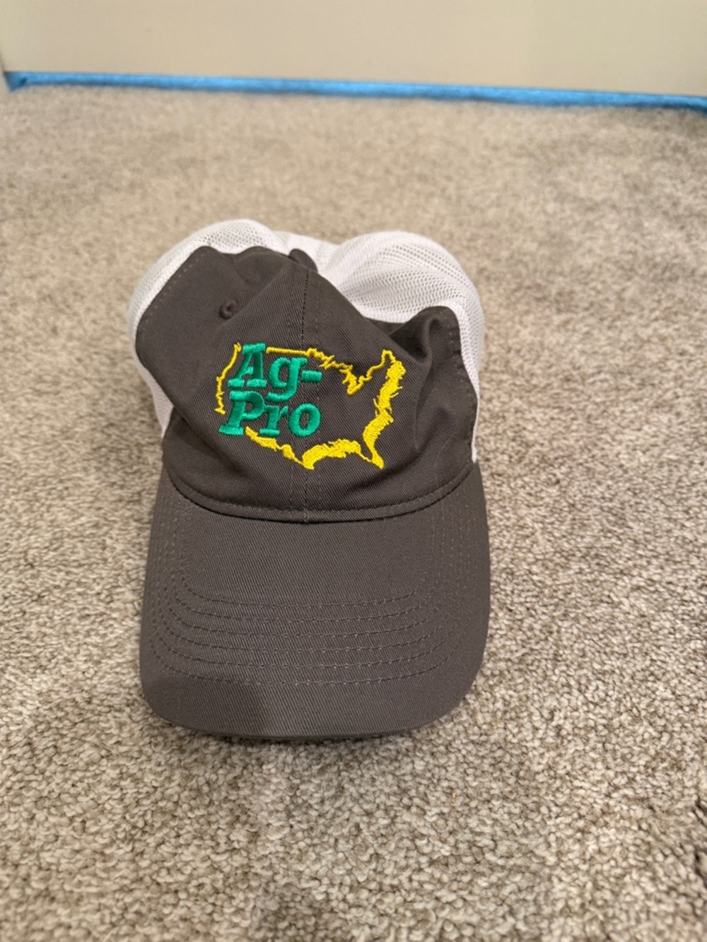 Ag-Pro Embroidered Trucker Hat - Brown with White Mesh